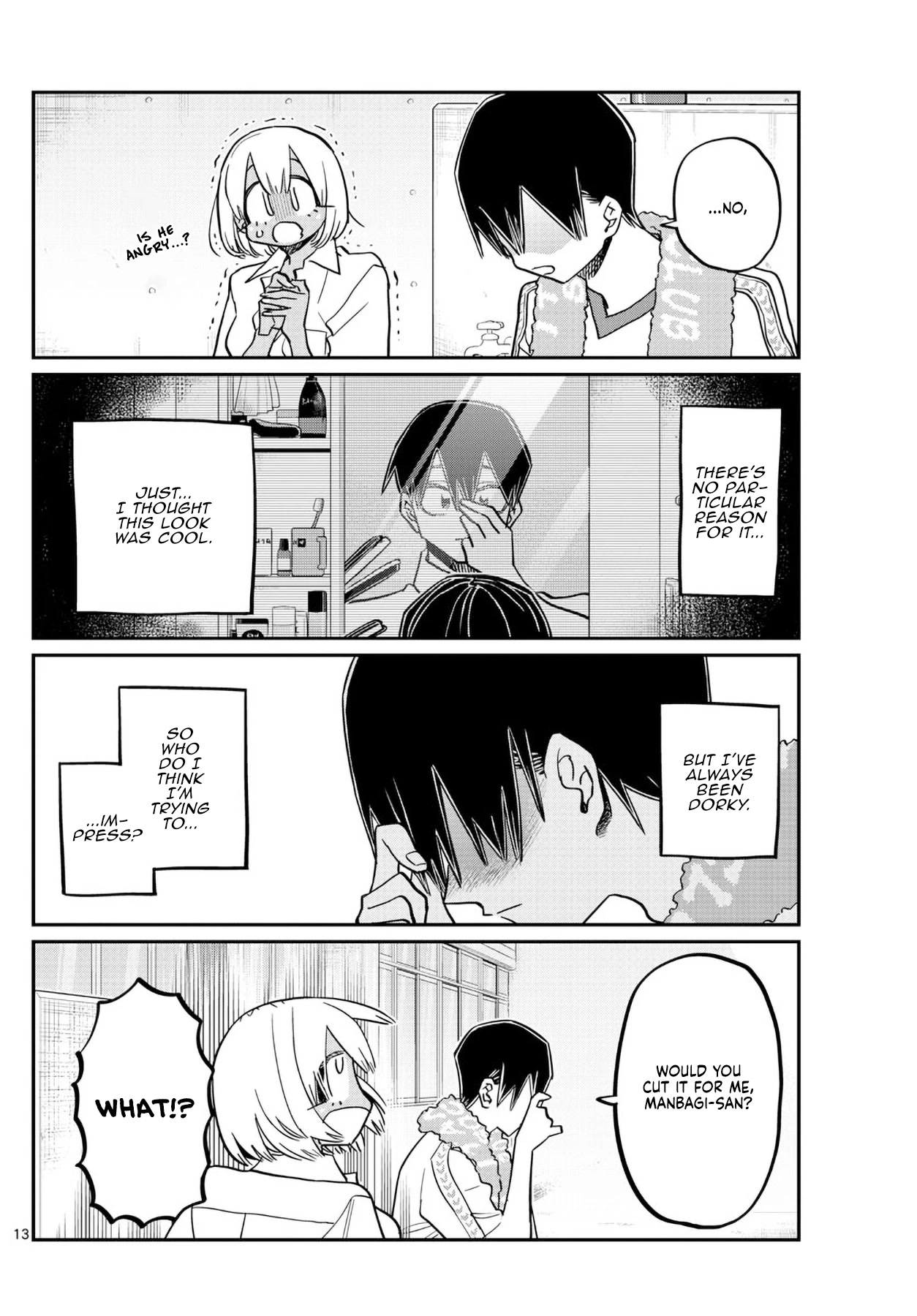 Komi-san wa Komyushou Desu Chapter 397 page 13 - Chapter 397: Haircut