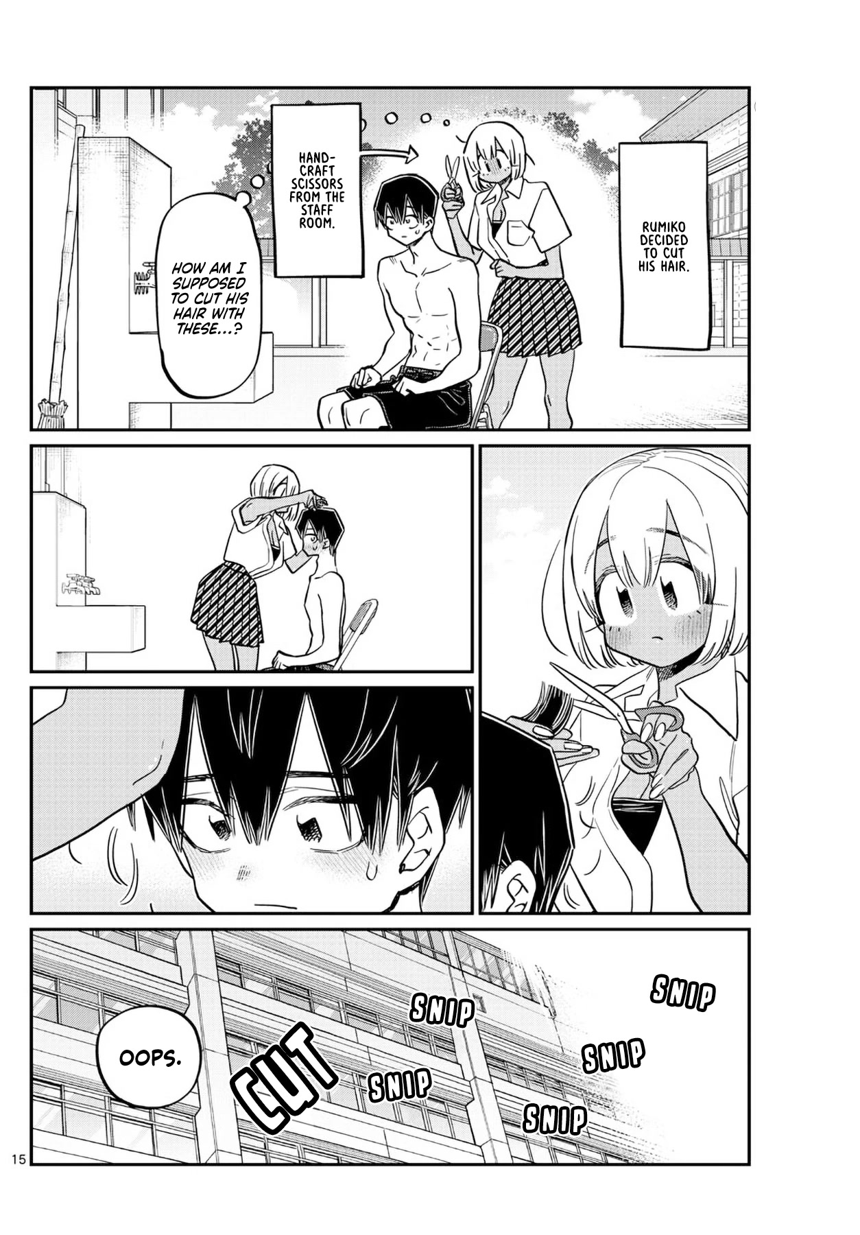 Komi-san wa Komyushou Desu Chapter 397 page 15 - Chapter 397: Haircut