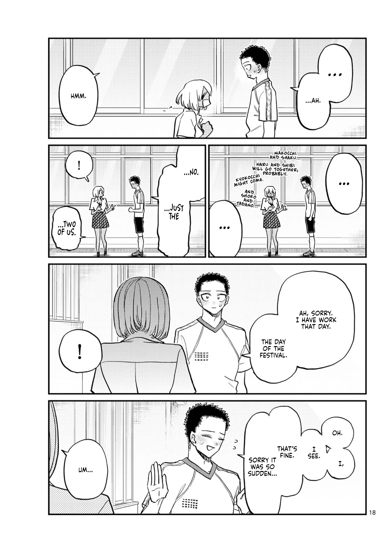 Komi-san wa Komyushou Desu Chapter 397 page 18 - Chapter 397: Haircut