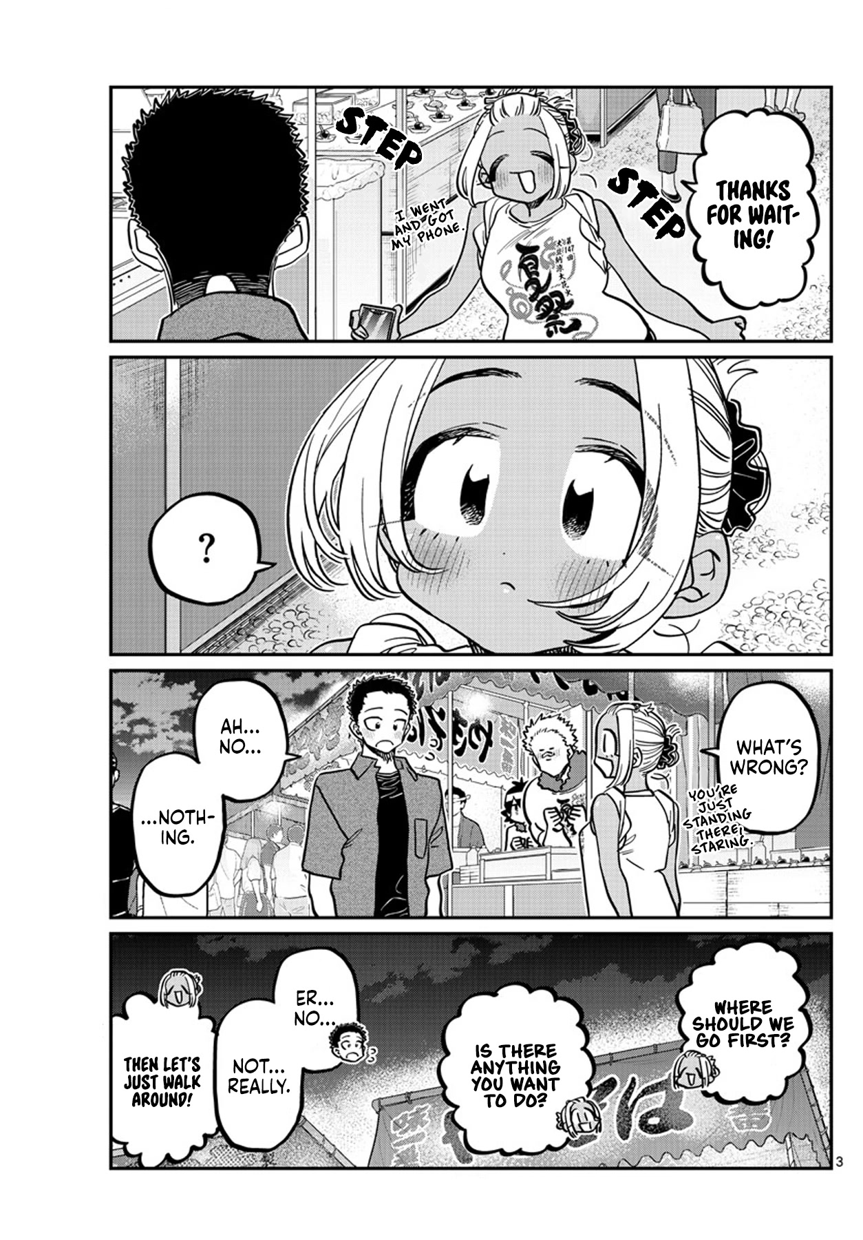 Komi-san wa Komyushou Desu Chapter 398 page 3 - Chapter 398: 3rd Year Summer Festival.