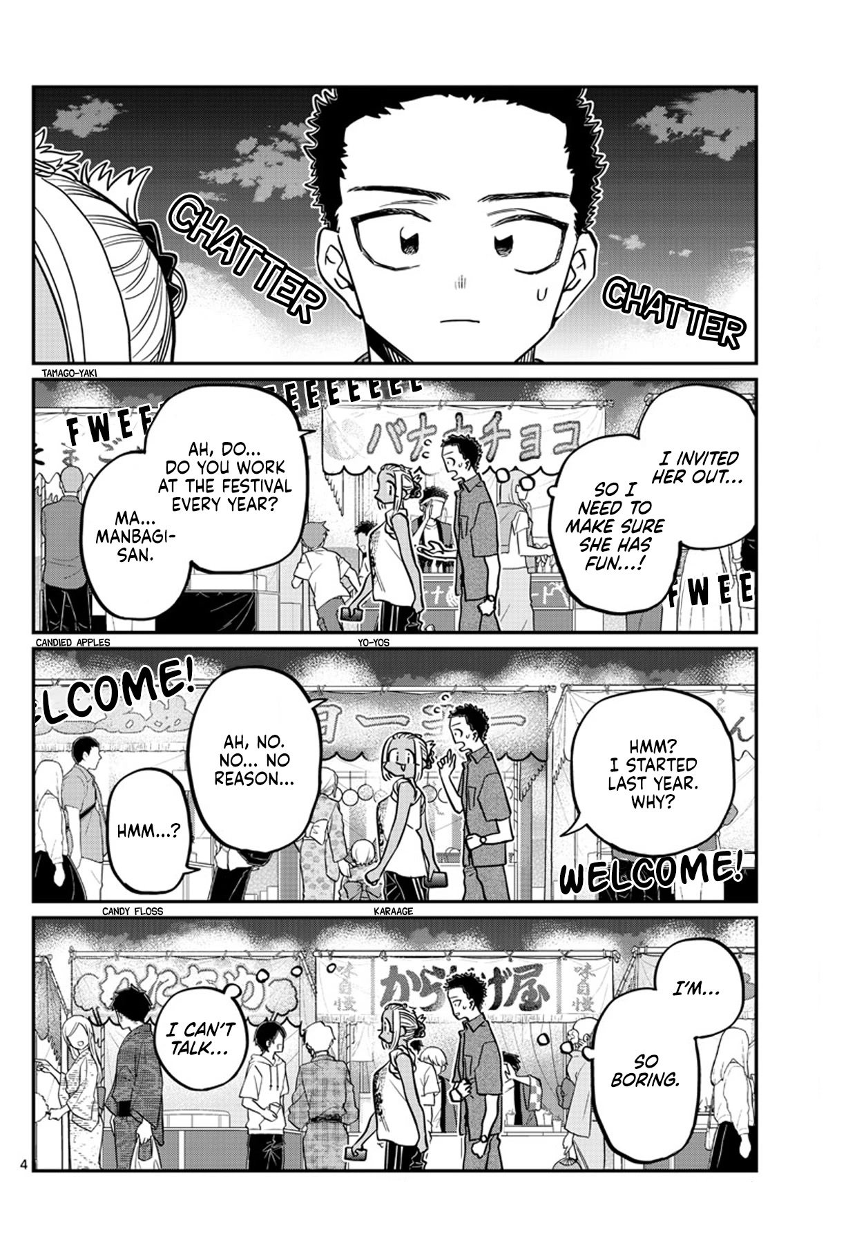 Komi-san wa Komyushou Desu Chapter 398 page 4 - Chapter 398: 3rd Year Summer Festival.