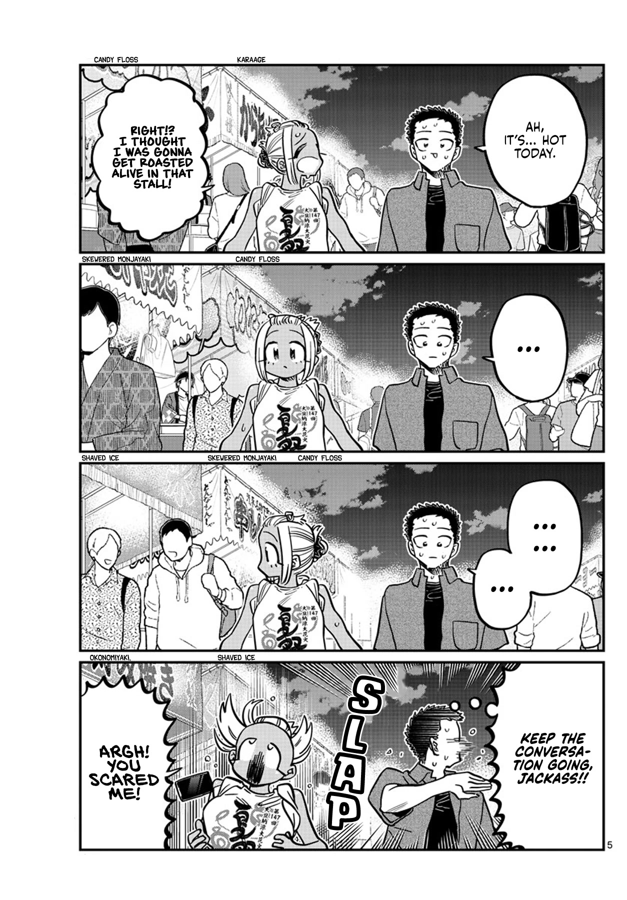 Komi-san wa Komyushou Desu Chapter 398 page 5 - Chapter 398: 3rd Year Summer Festival.