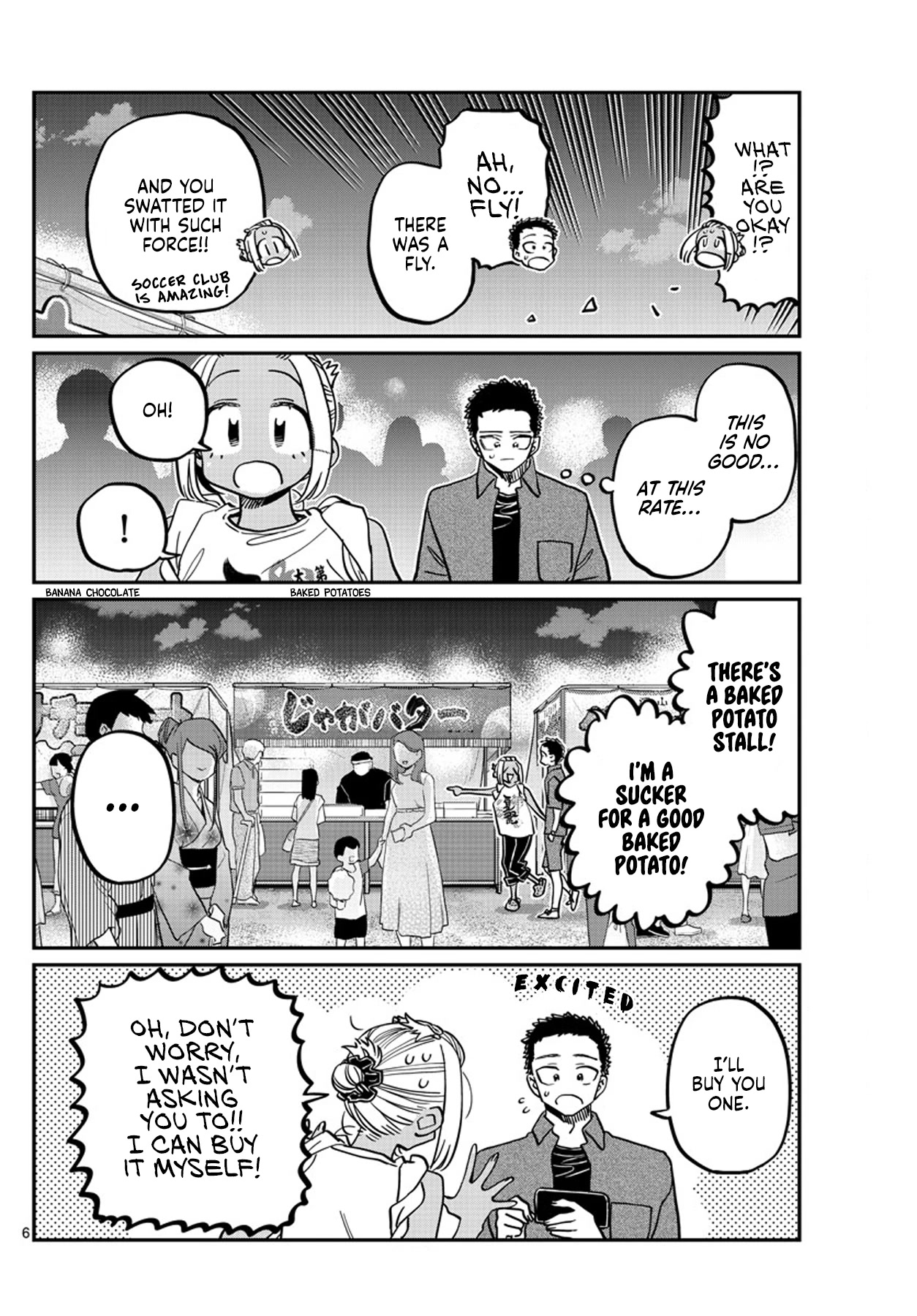 Komi-san wa Komyushou Desu Chapter 398 page 6 - Chapter 398: 3rd Year Summer Festival.