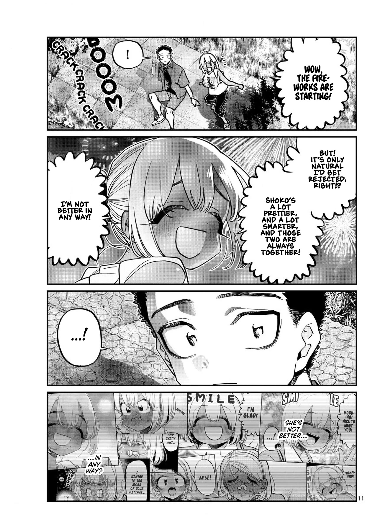 Komi-san wa Komyushou Desu Chapter 399 page 11 - Chapter 399: 3rd Year Summer Festival, Part 2.