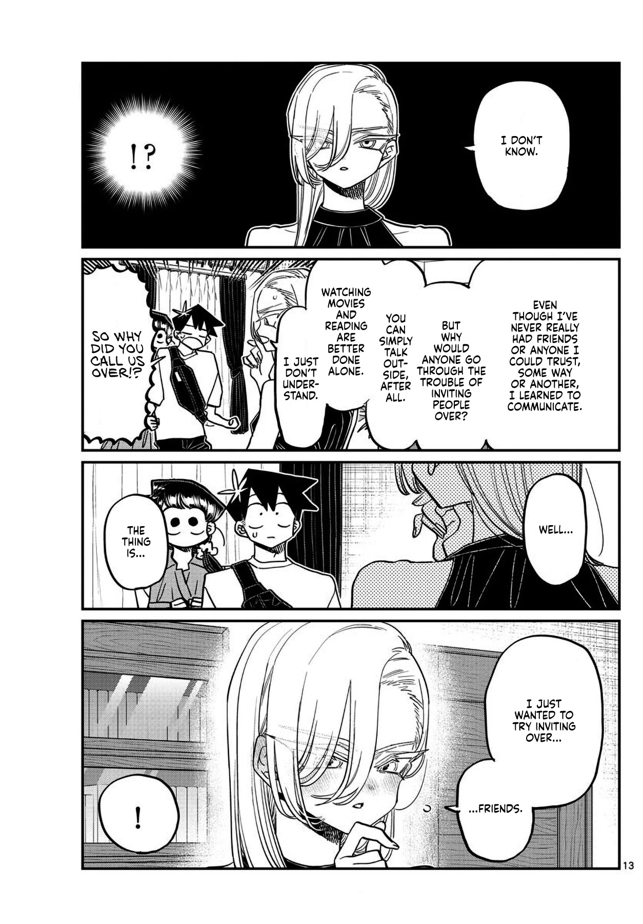 Komi-san wa Komyushou Desu Chapter 400 page 13 - Chapter 400: Kawai-san's House.