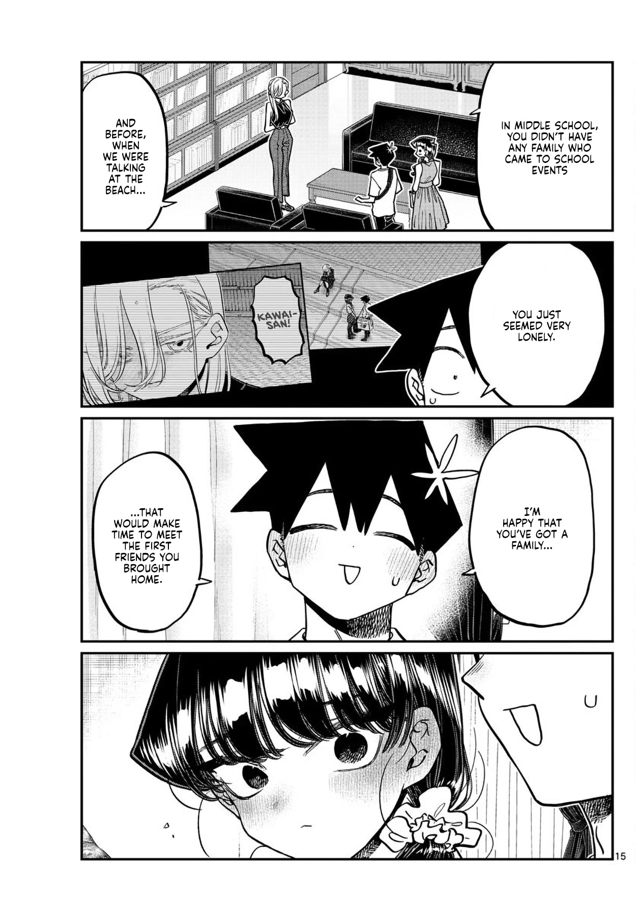 Komi-san wa Komyushou Desu Chapter 400 page 15 - Chapter 400: Kawai-san's House.