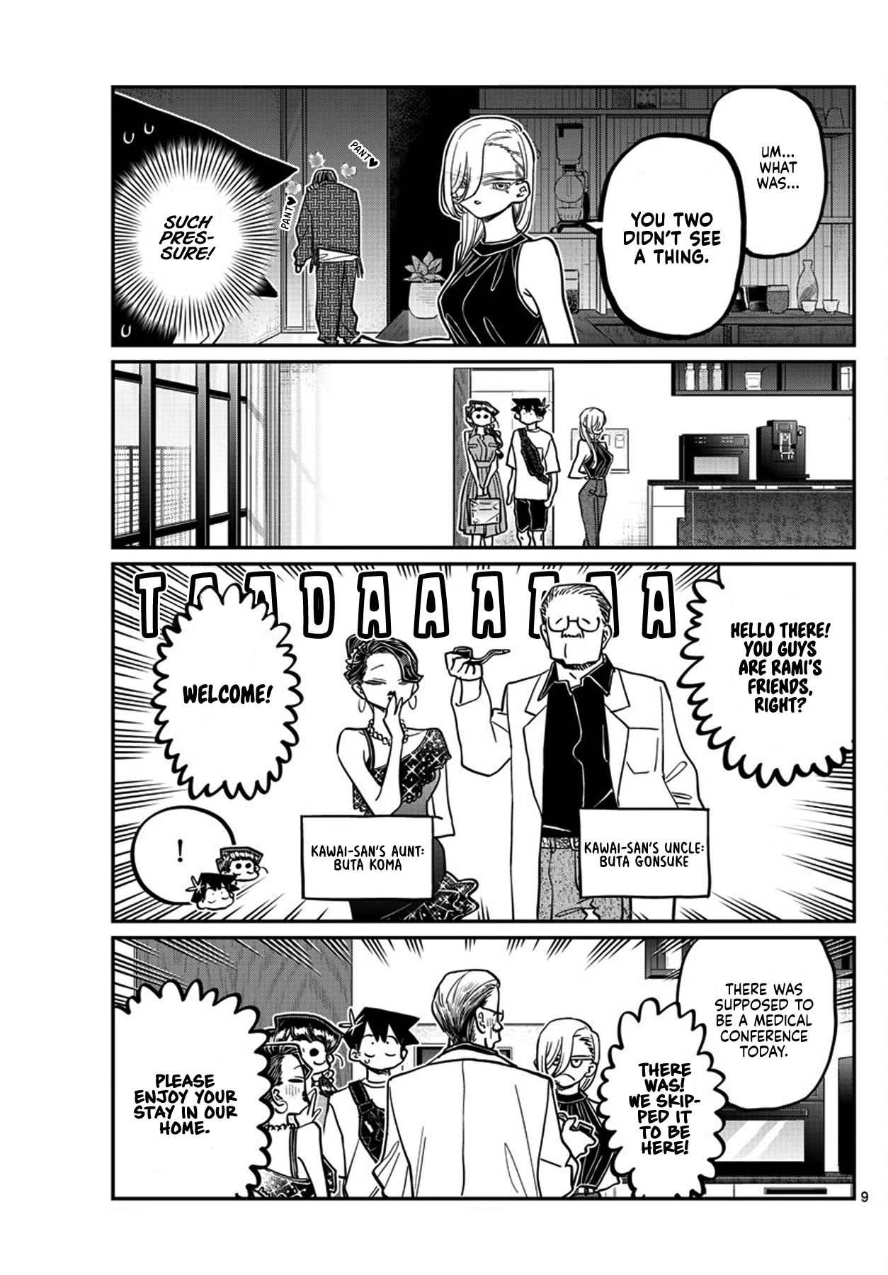 Komi-san wa Komyushou Desu Chapter 400 page 9 - Chapter 400: Kawai-san's House.