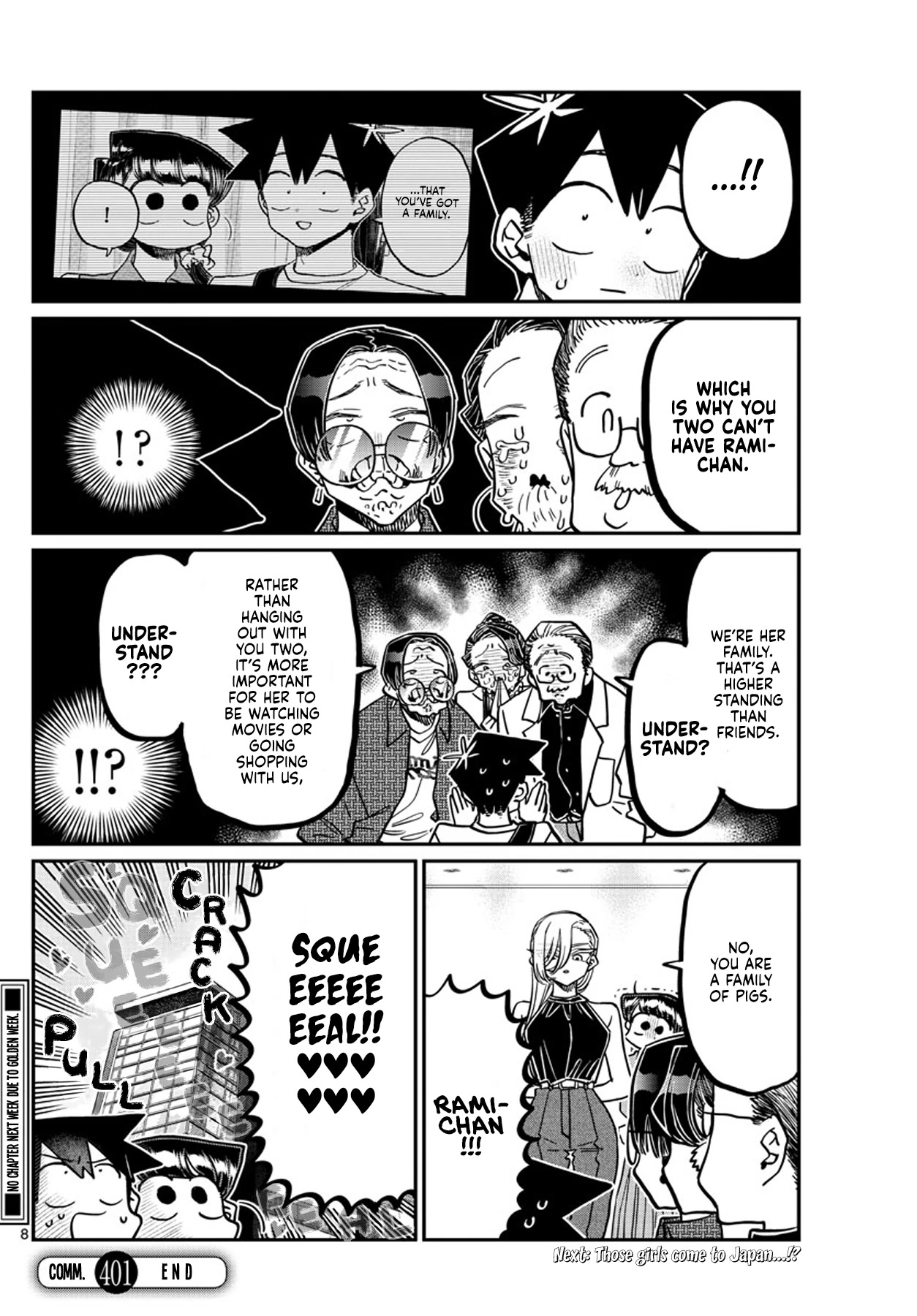 Komi-san wa Komyushou Desu Chapter 401 page 8 - Chapter 401: The Buta House.