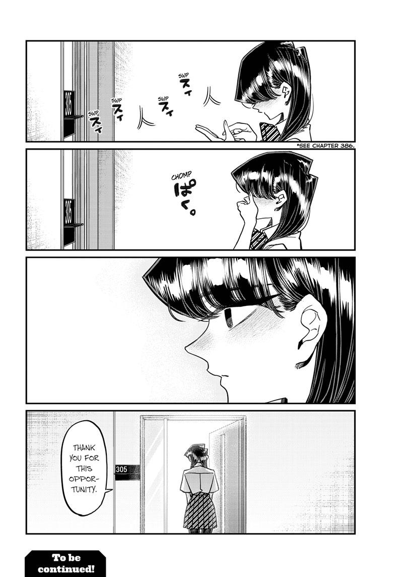 Komi-san wa Komyushou Desu Chapter 407 page 18 - Chapter 407