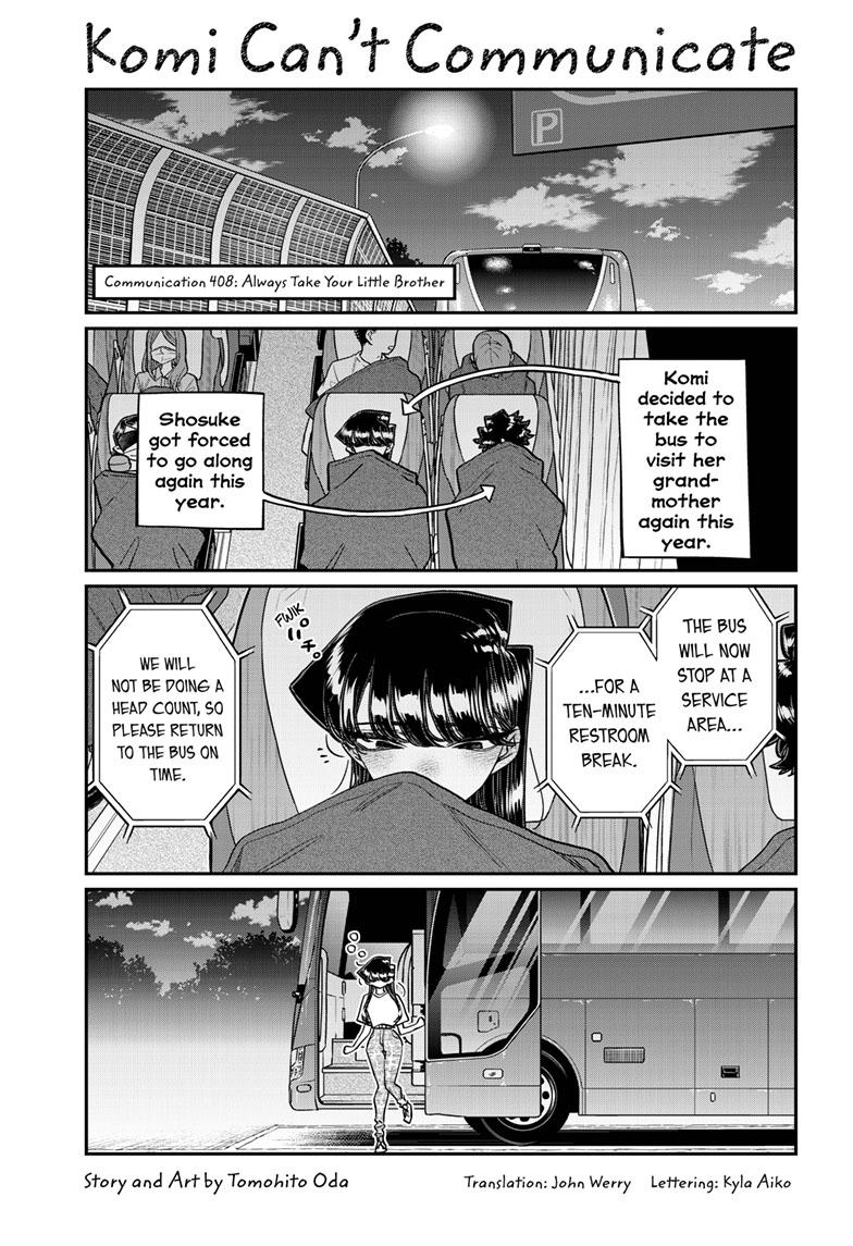 Komi-san wa Komyushou Desu Chapter 408 page 1 - Chapter 408