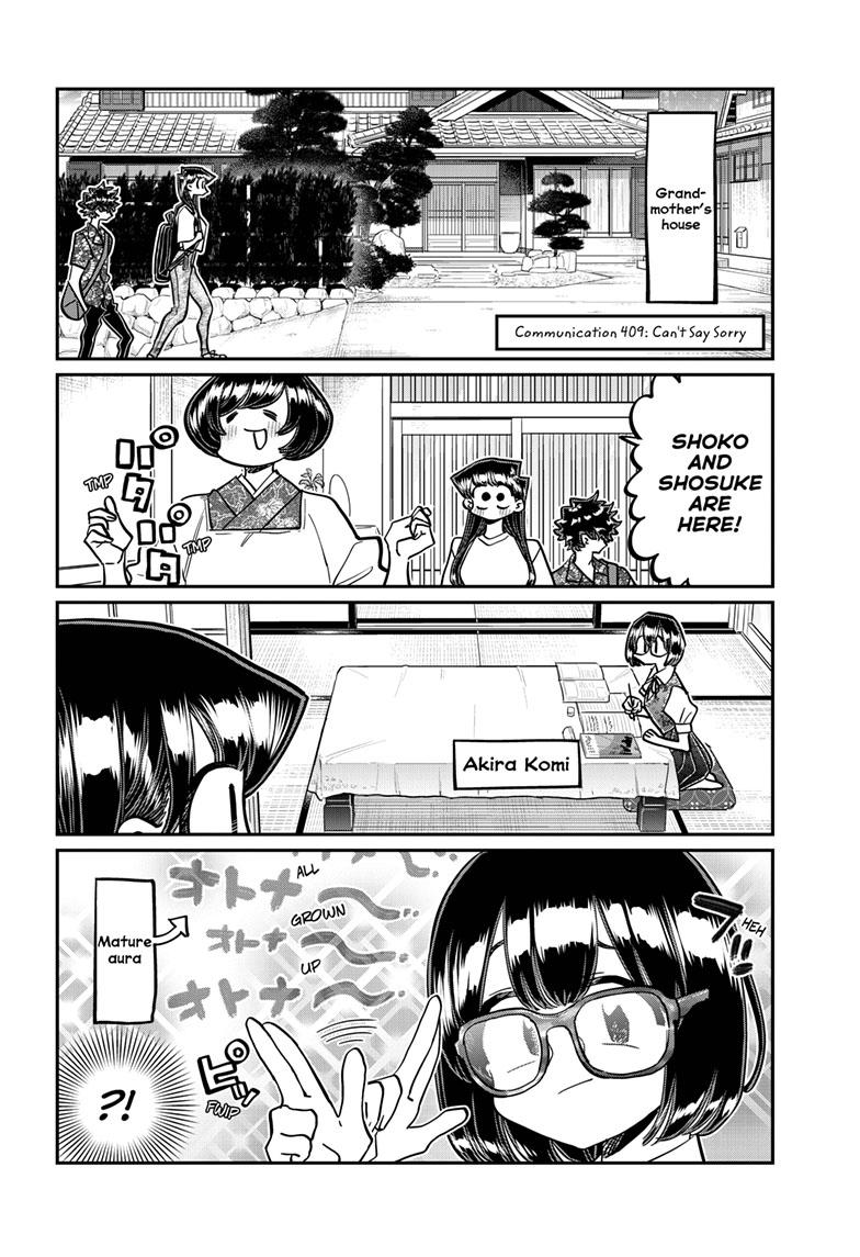 Komi-san wa Komyushou Desu Chapter 409 page 1 - Chapter 409