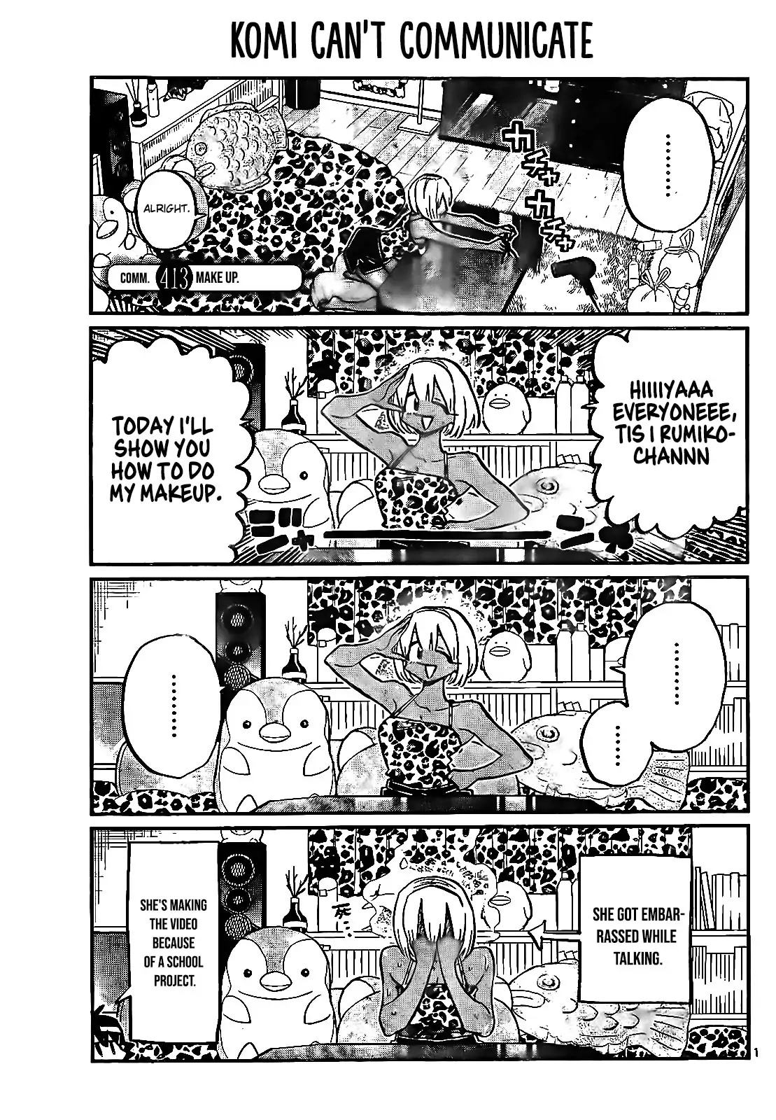 Komi-san wa Komyushou Desu Chapter 413 page 2 - Chapter 413: Make Up!
