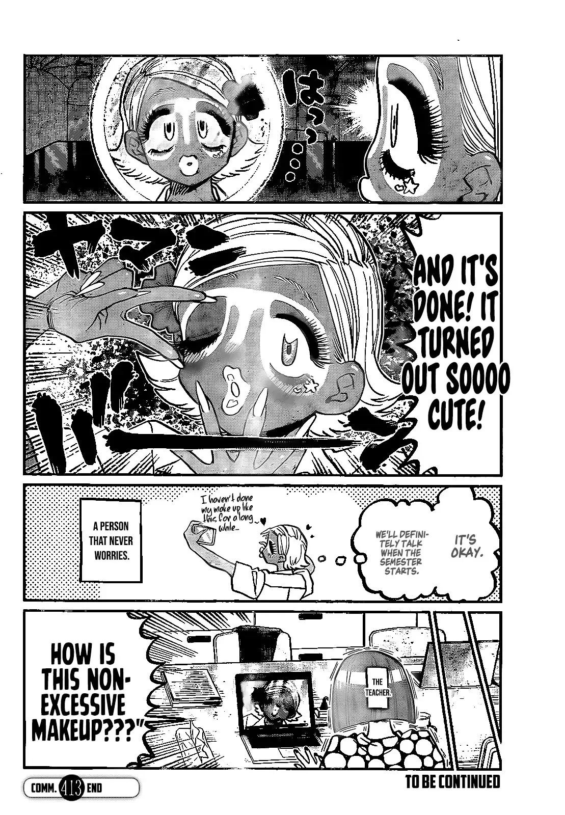 Komi-san wa Komyushou Desu Chapter 413 page 9 - Chapter 413: Make Up!