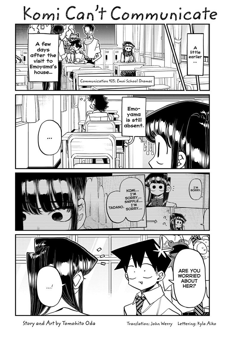 Komi-san wa Komyushou Desu Chapter 423 page 1 - Chapter 423