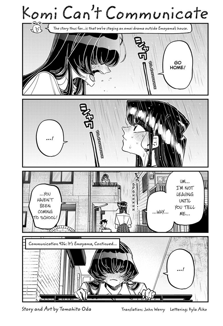 Komi-san wa Komyushou Desu Chapter 426 page 1 - Chapter 426