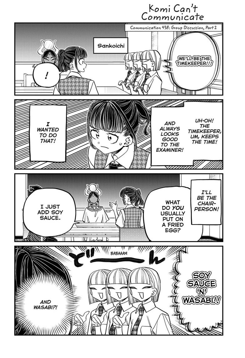 Komi-san wa Komyushou Desu Chapter 438 page 1 - Chapter 438
