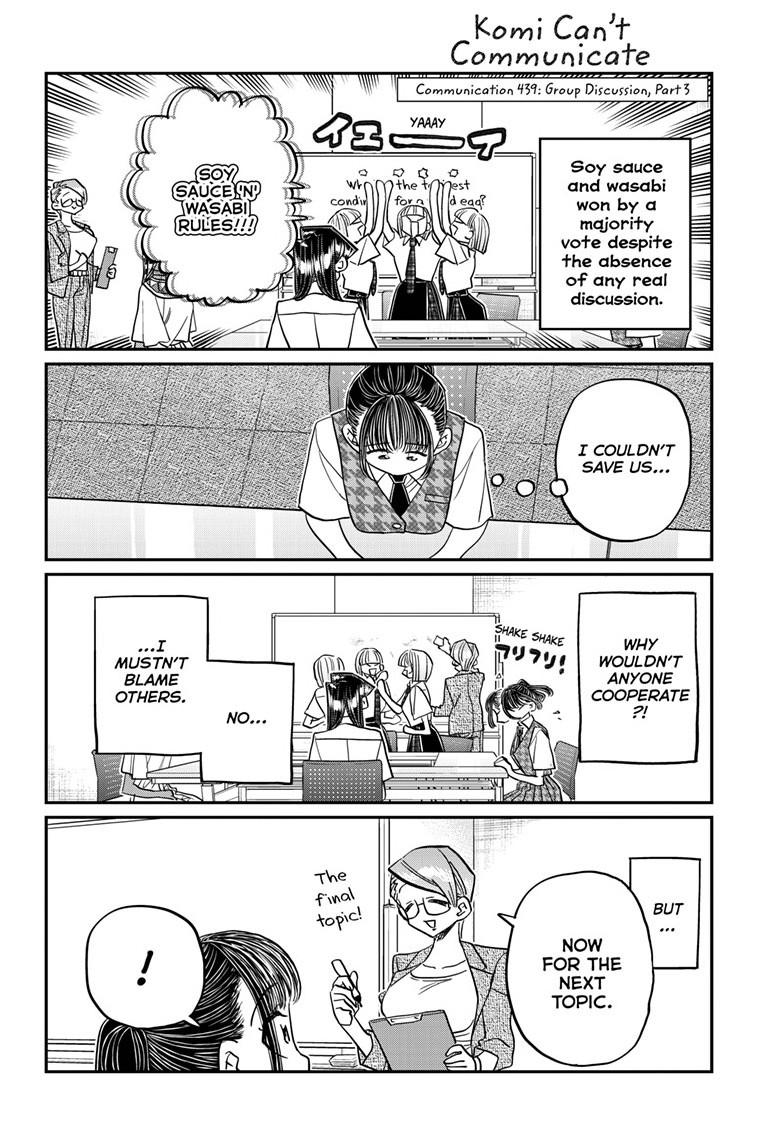 Komi-san wa Komyushou Desu Chapter 439 page 1 - Chapter 439