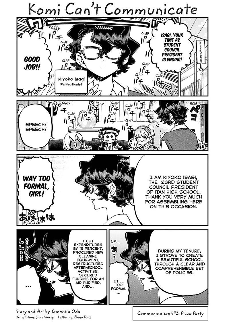 Komi-san wa Komyushou Desu Chapter 442 page 1 - Chapter 442