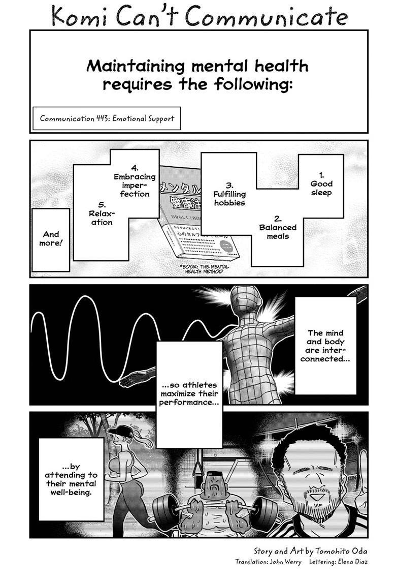 Komi-san wa Komyushou Desu Chapter 443 page 1 - Chapter 443