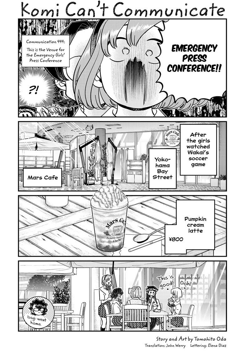 Komi-san wa Komyushou Desu Chapter 444 page 1 - Chapter 444
