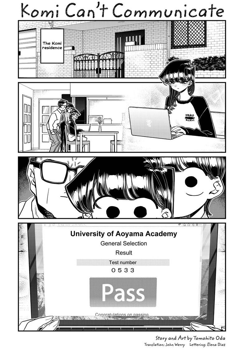 Komi-san wa Komyushou Desu Chapter 446 page 1 - Chapter 446