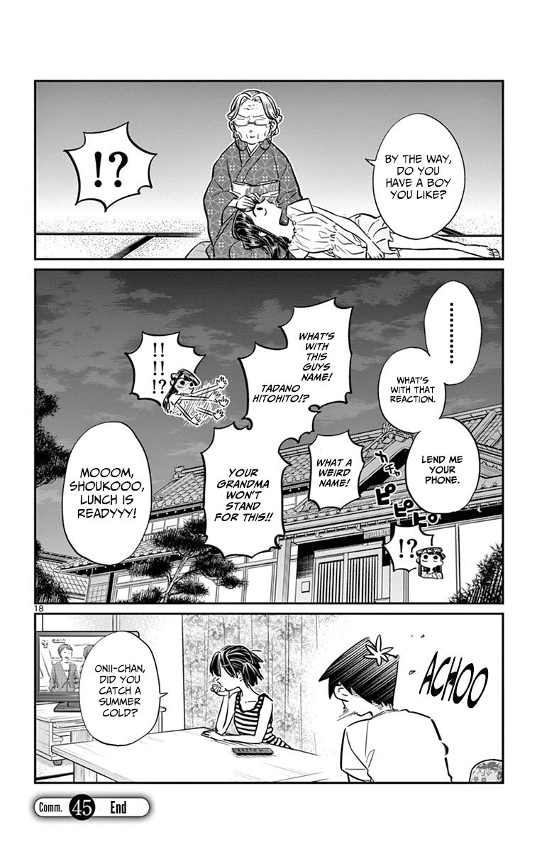 Komi-san wa Komyushou Desu Chapter 45 page 18 - Chapter 45 : Obon Festival