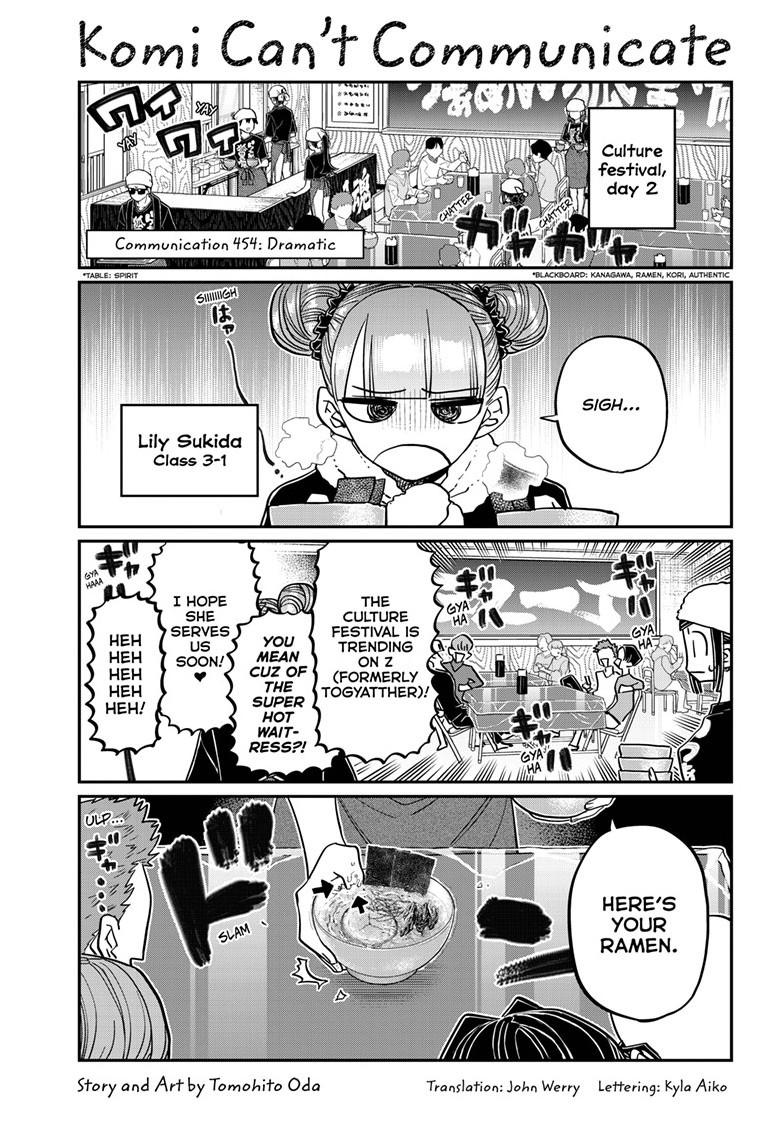 Komi-san wa Komyushou Desu Chapter 454 page 1 - Chapter 454
