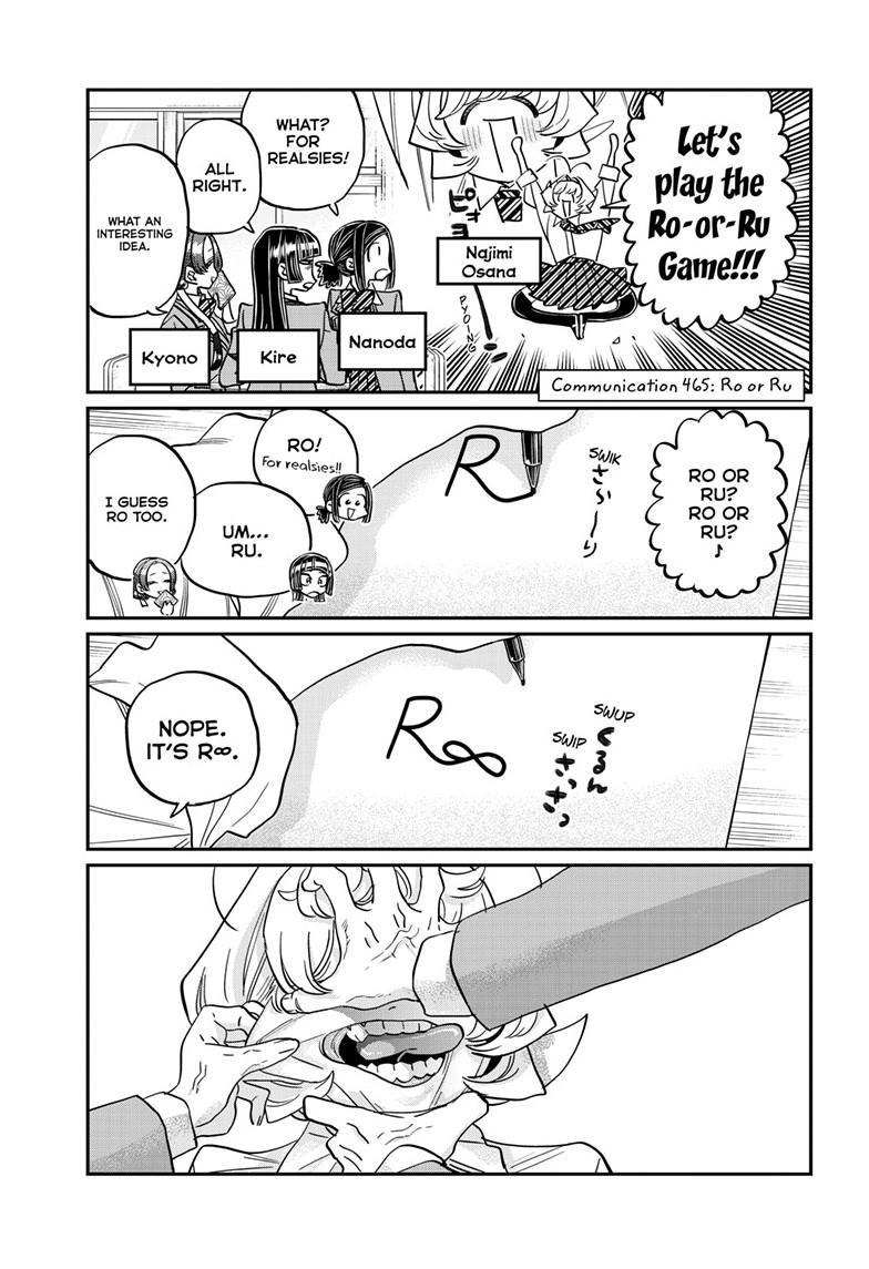 Komi-san wa Komyushou Desu Chapter 465 page 1 - Chapter 465