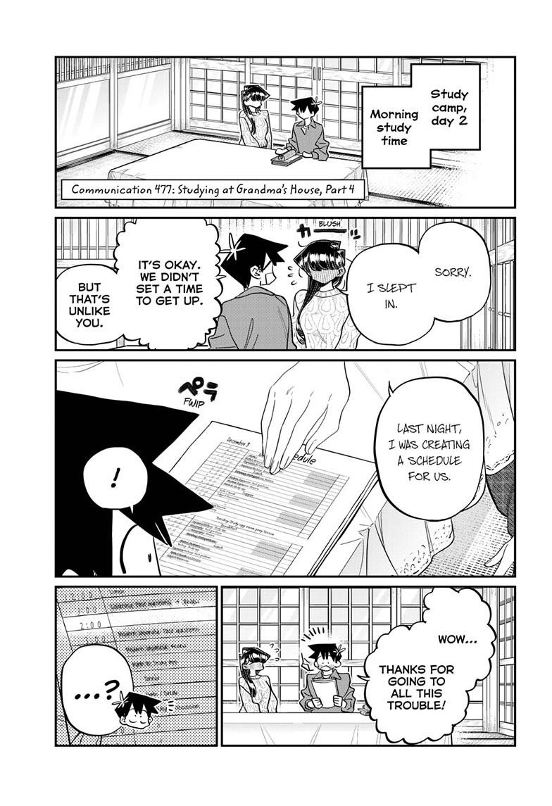 Komi-san wa Komyushou Desu Chapter 477 page 1 - Chapter 477