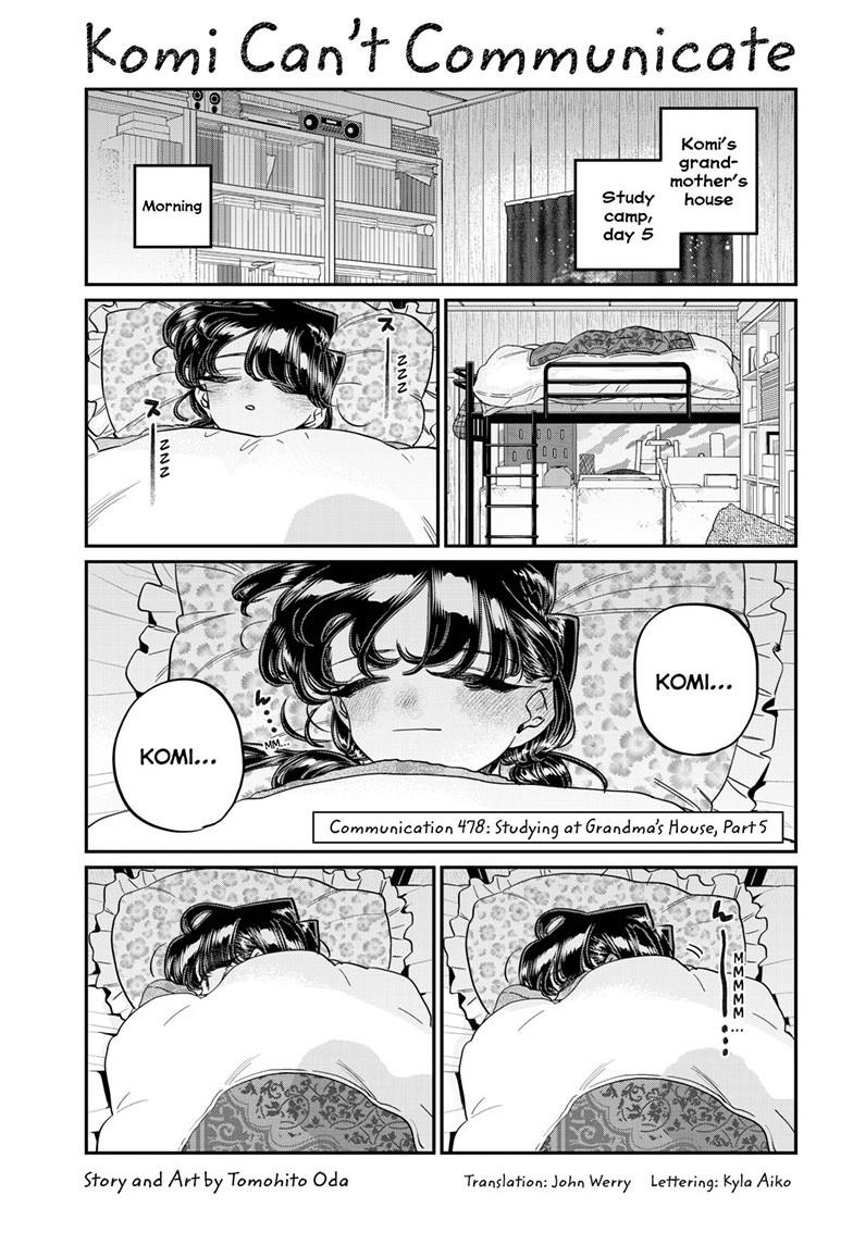 Komi-san wa Komyushou Desu Chapter 478 page 1 - Chapter 478