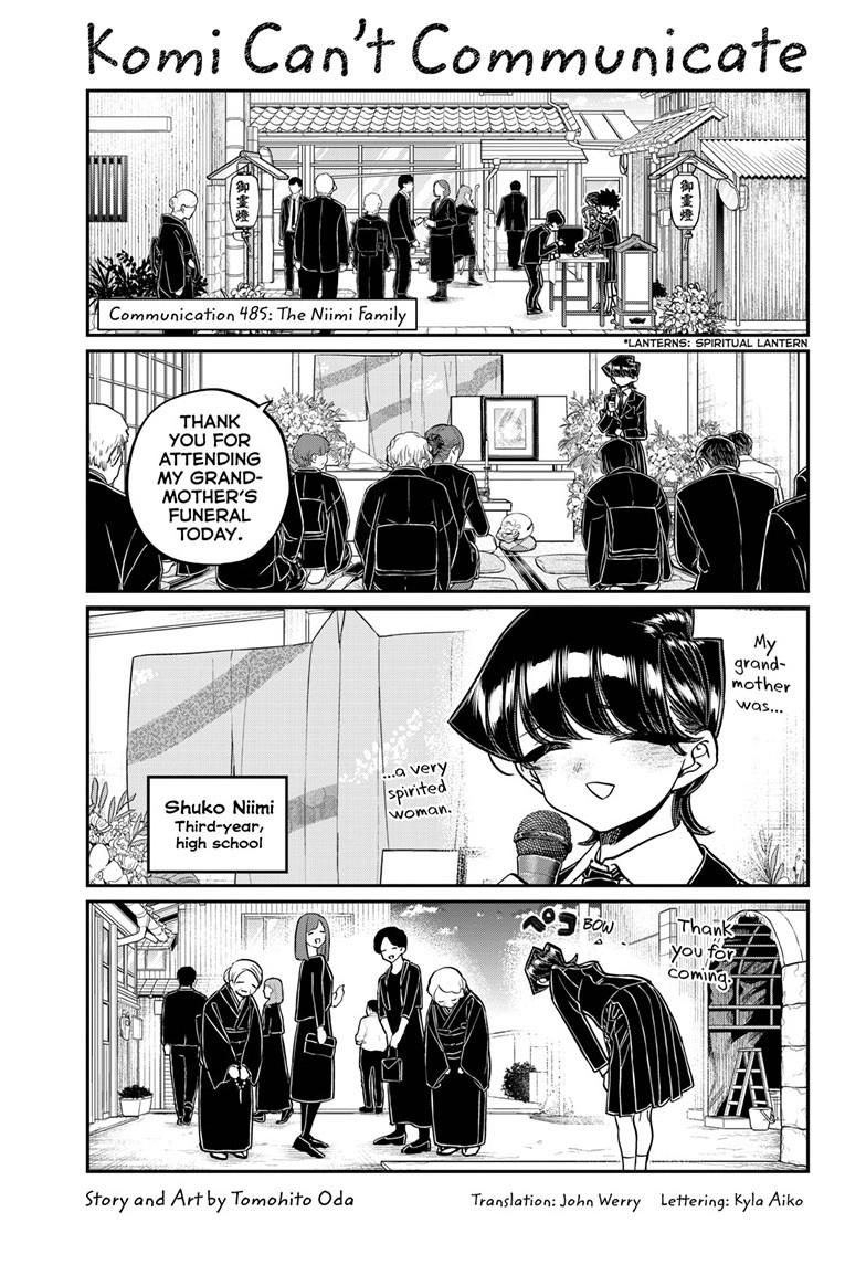 Komi-san wa Komyushou Desu Chapter 485 page 1 - Chapter 485