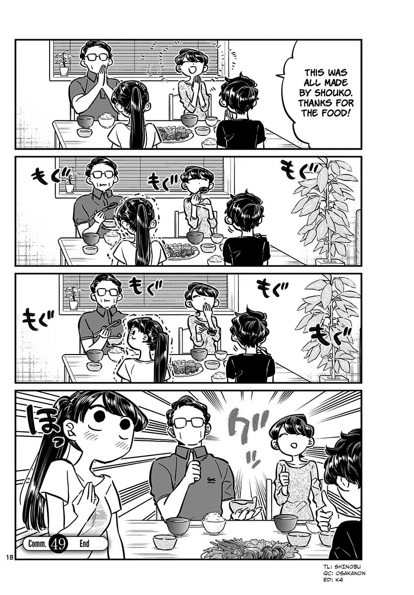 Komi-san wa Komyushou Desu Chapter 49 page 18 - Chapter 49 : A hot day
