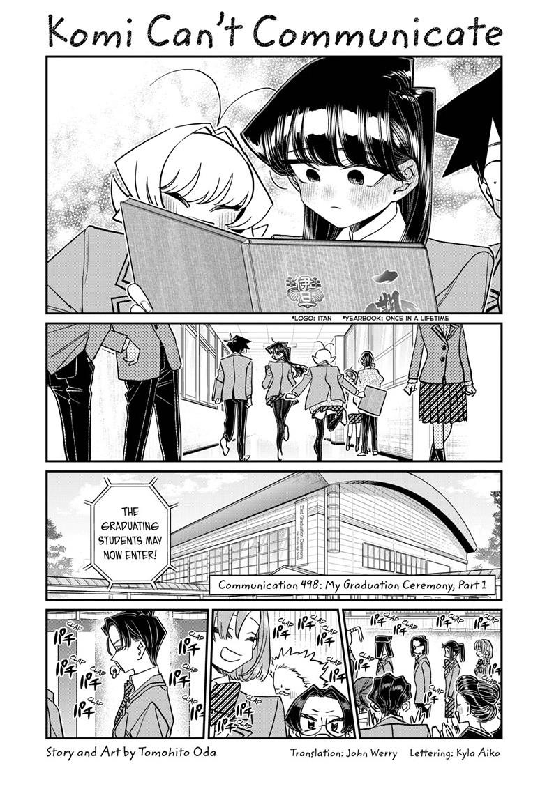 Komi-san wa Komyushou Desu Chapter 498 page 1 - Chapter 498