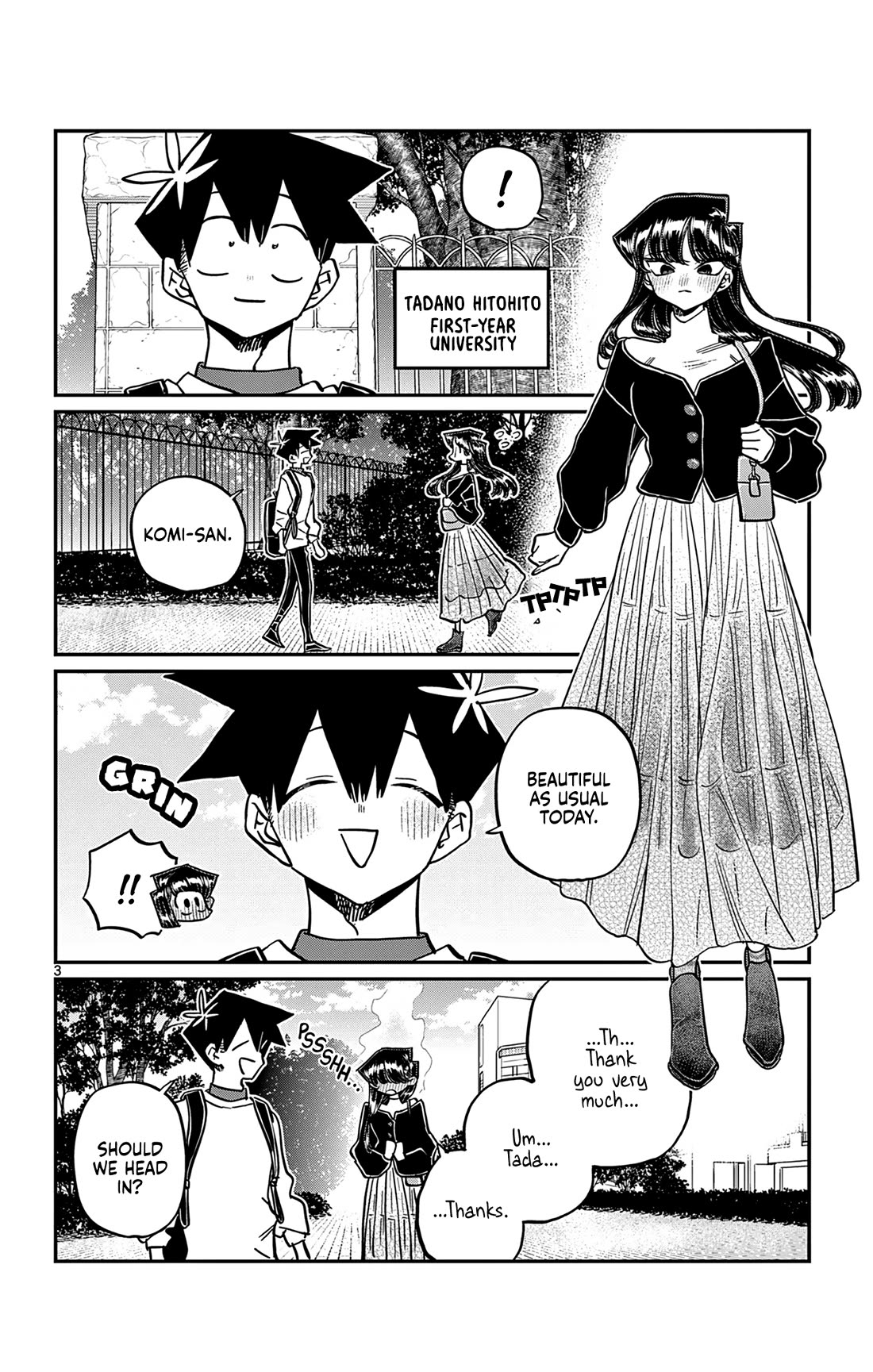 Komi-san wa Komyushou Desu Chapter 500 page 3 - Chapter 500: We're in University. [END]