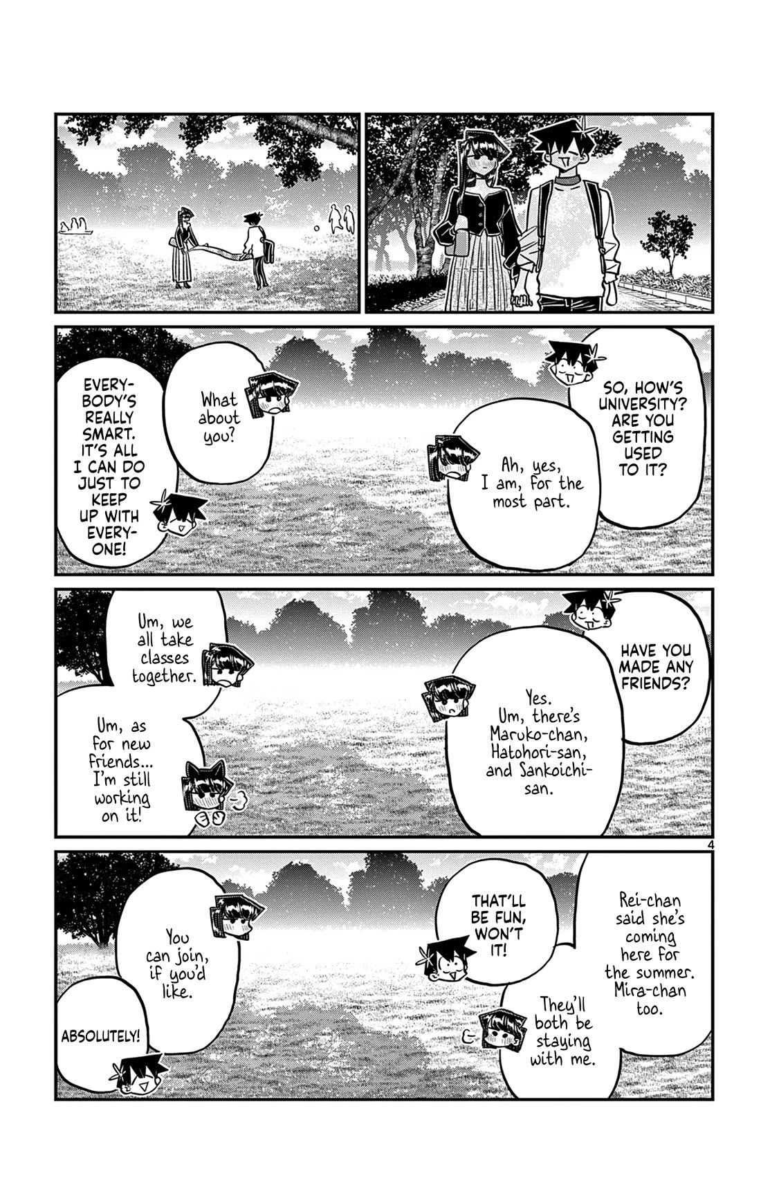 Komi-san wa Komyushou Desu Chapter 500 page 4 - Chapter 500: We're in University. [END]