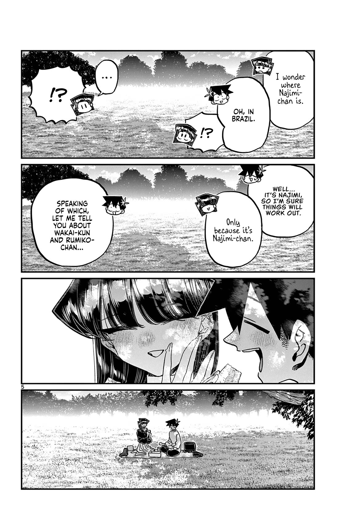 Komi-san wa Komyushou Desu Chapter 500 page 5 - Chapter 500: We're in University. [END]