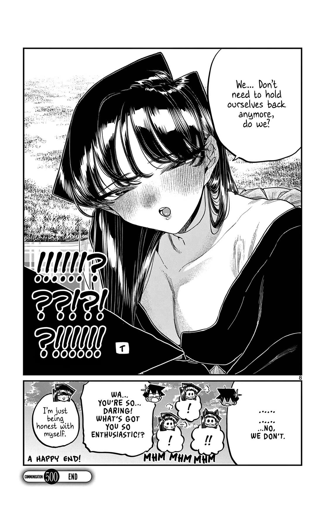 Komi-san wa Komyushou Desu Chapter 500 page 8 - Chapter 500: We're in University. [END]