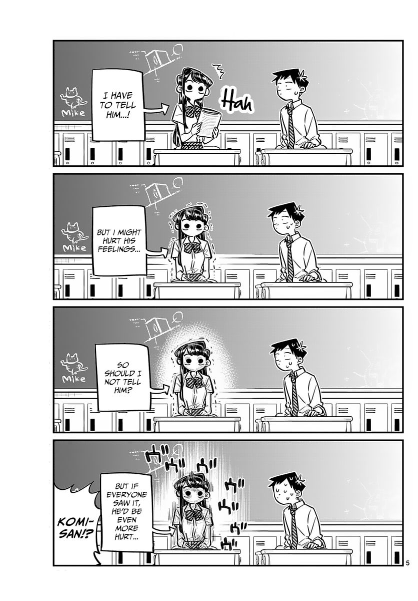 Komi-san wa Komyushou Desu Chapter 52 page 5 - Chapter 52 : There is something in your face...desu