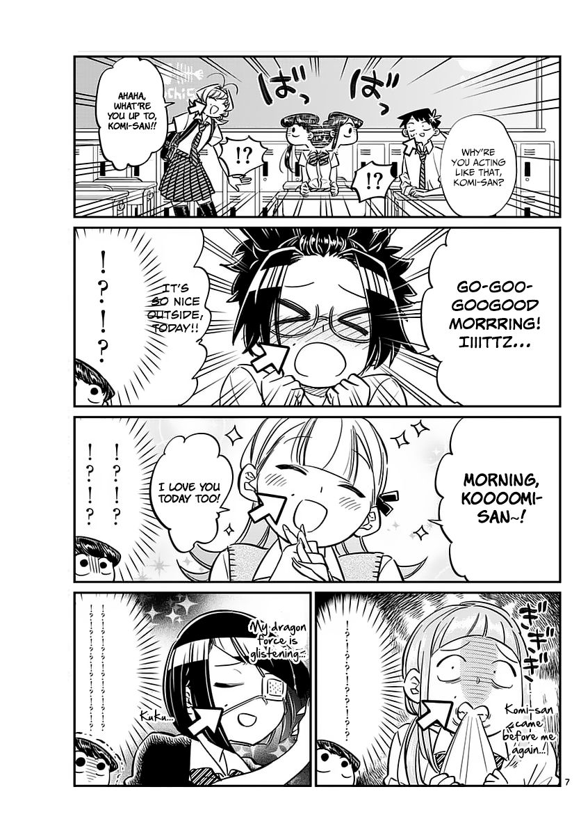 Komi-san wa Komyushou Desu Chapter 52 page 7 - Chapter 52 : There is something in your face...desu