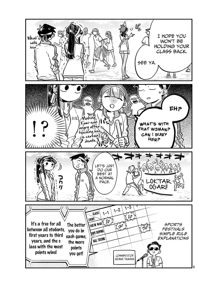 Komi-san wa Komyushou Desu Chapter 54 page 5 - Chapter 54 : Sports festival Part 1