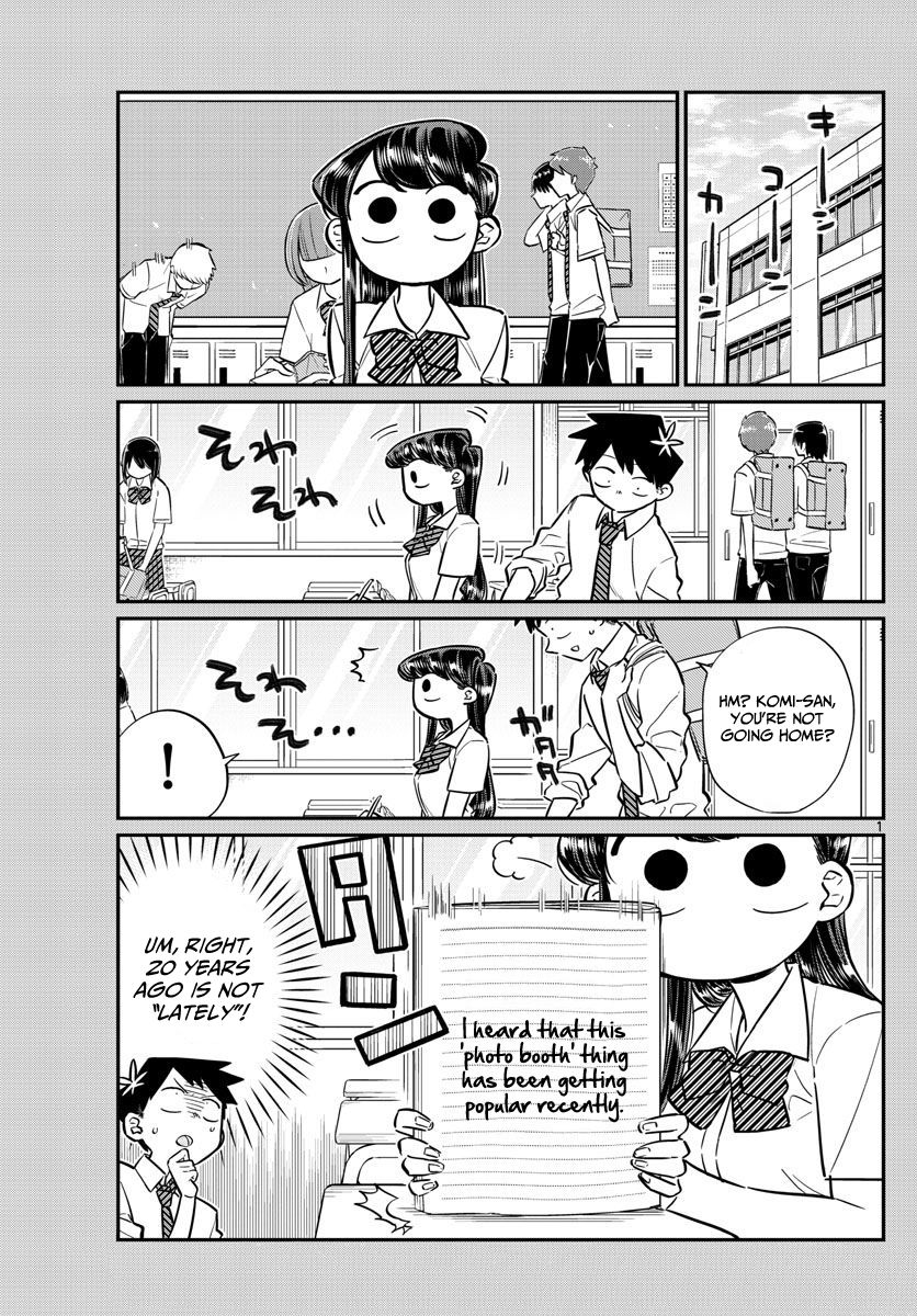Komi-san wa Komyushou Desu Chapter 57 page 1 - Chapter 57 : Photo stickers