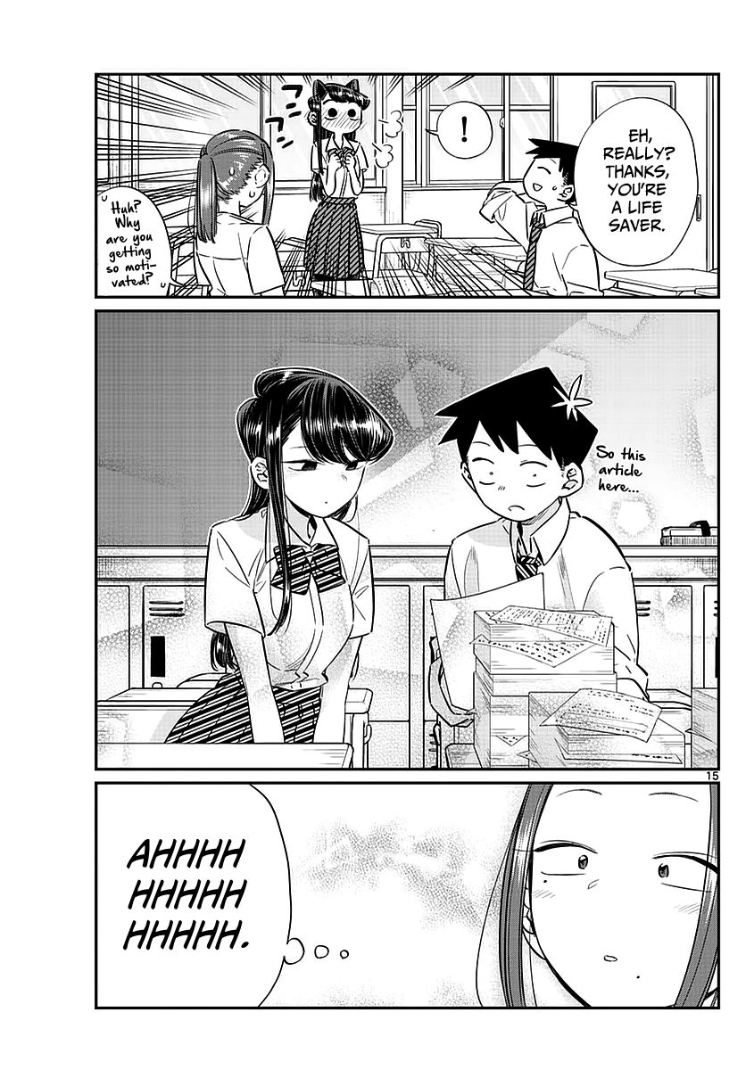 Komi-san wa Komyushou Desu Chapter 58 page 15 - Chapter 58 : A bit of an unpleasant feeling