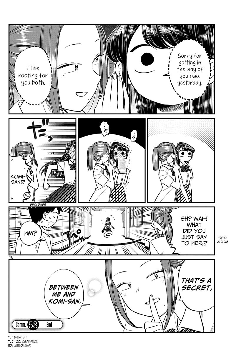 Komi-san wa Komyushou Desu Chapter 58 page 18 - Chapter 58 : A bit of an unpleasant feeling