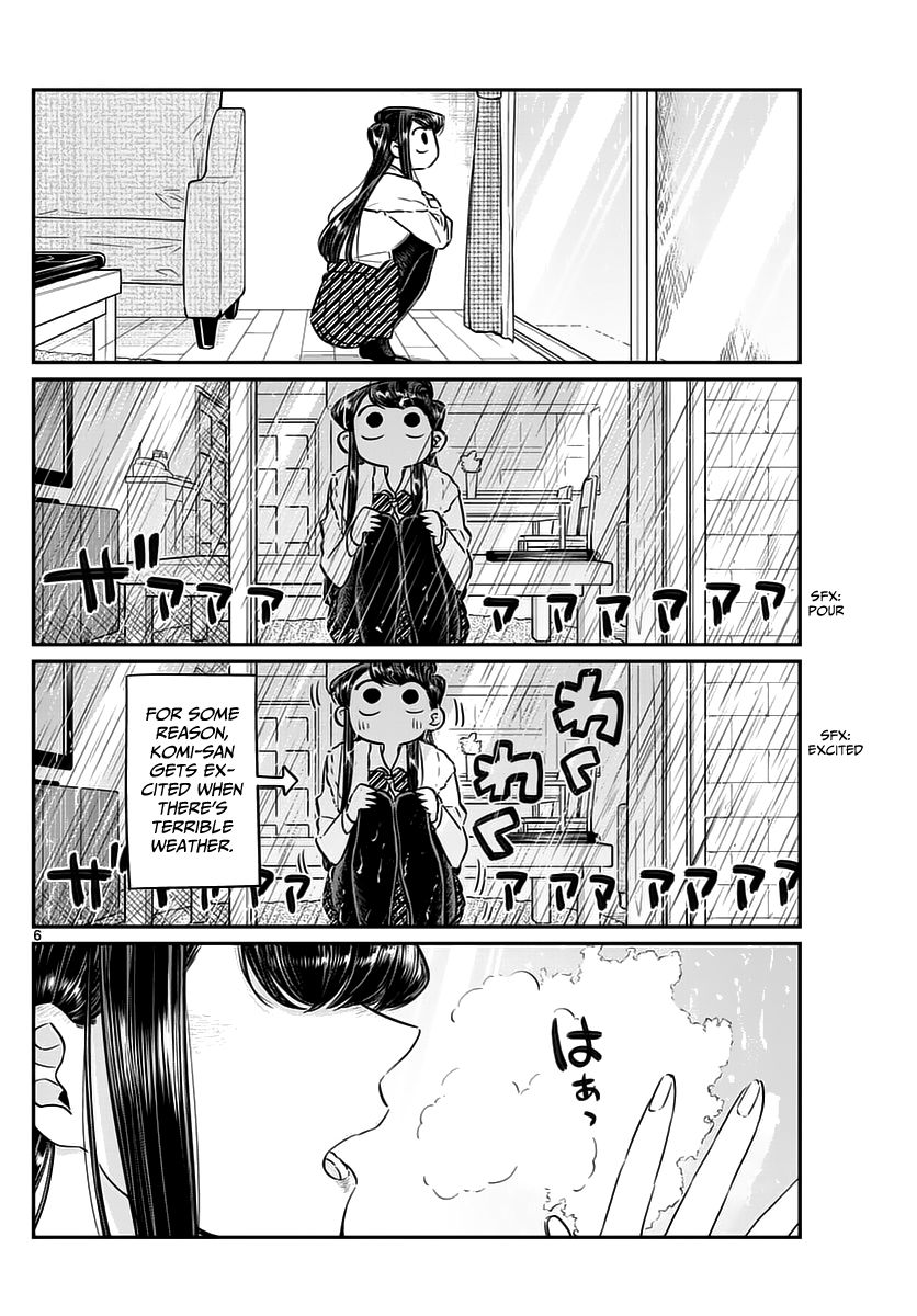 Komi-san wa Komyushou Desu Chapter 59 page 6 - Chapter 59 : Typhoon