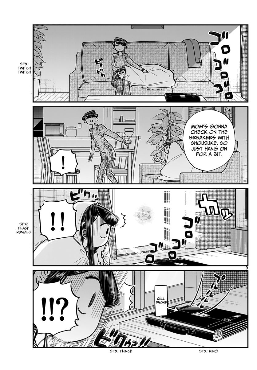 Komi-san wa Komyushou Desu Chapter 59 page 9 - Chapter 59 : Typhoon