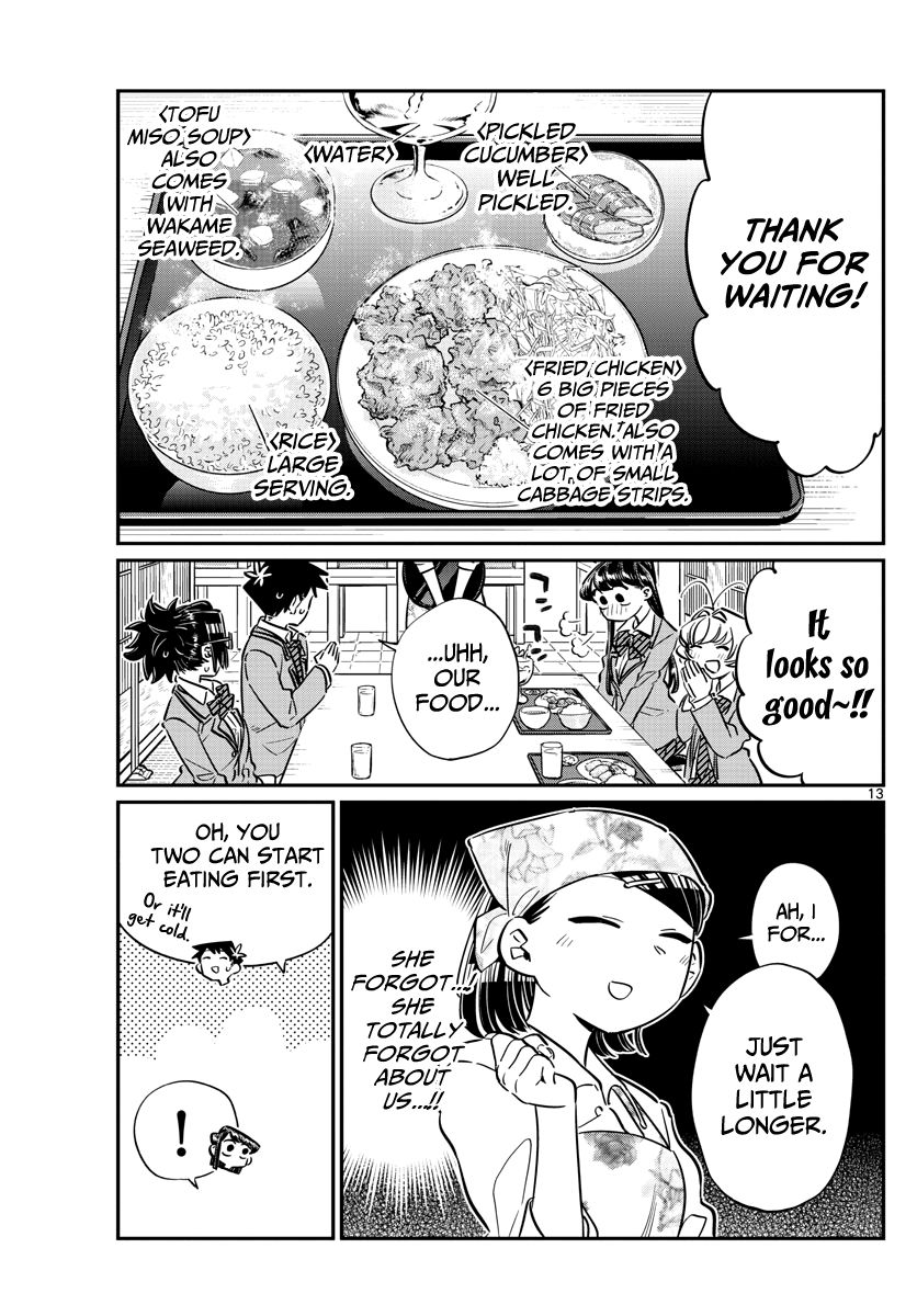 Komi-san wa Komyushou Desu Chapter 61 page 13 - Chapter 61 : Gourmet with everyone