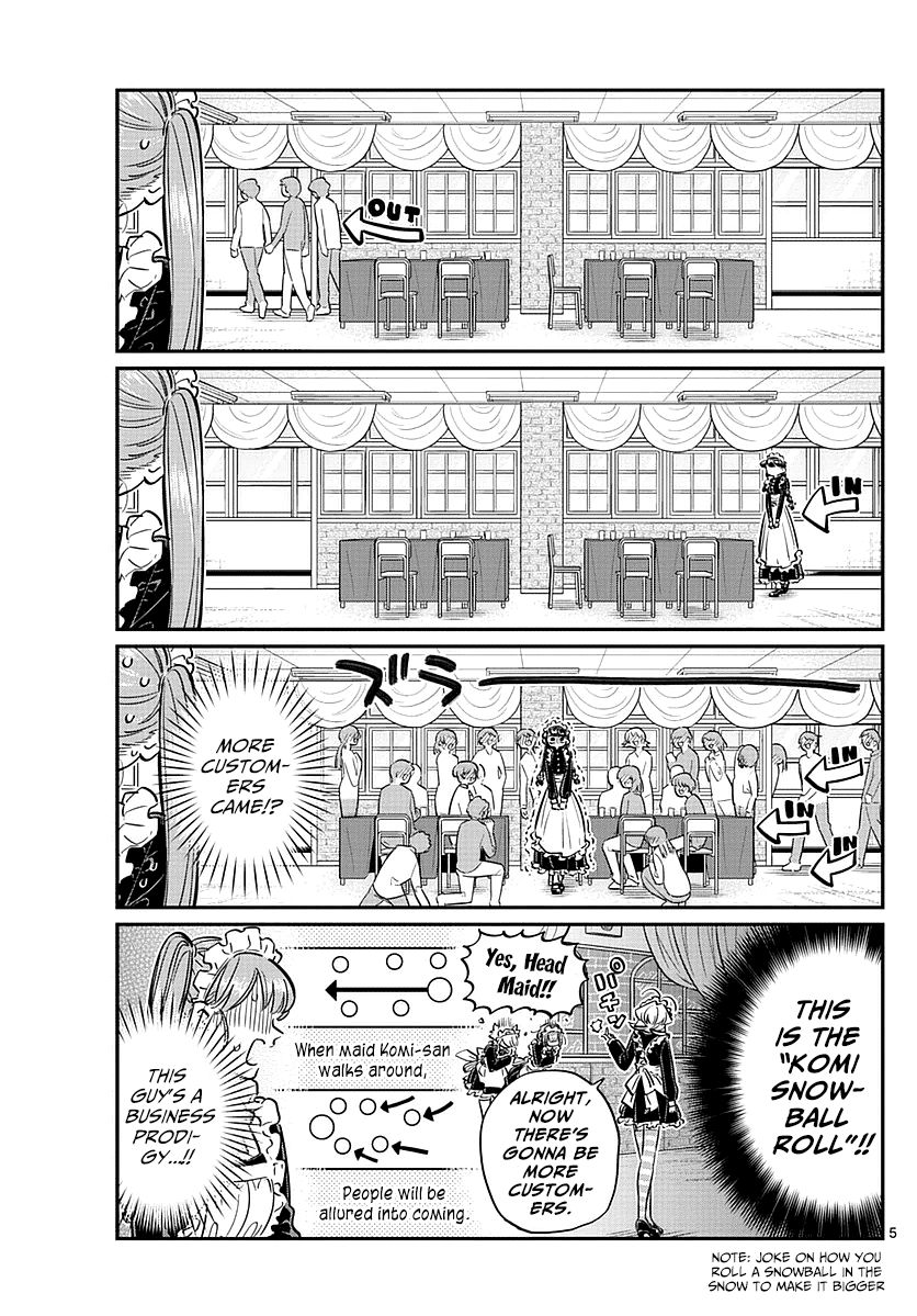 Komi-san wa Komyushou Desu Chapter 69 page 5 - Chapter 69 : Najimi-chan's maid cafe