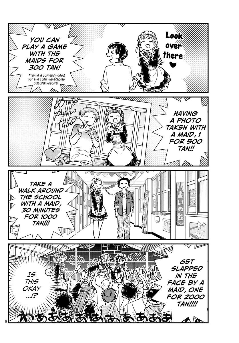 Komi-san wa Komyushou Desu Chapter 69 page 6 - Chapter 69 : Najimi-chan's maid cafe