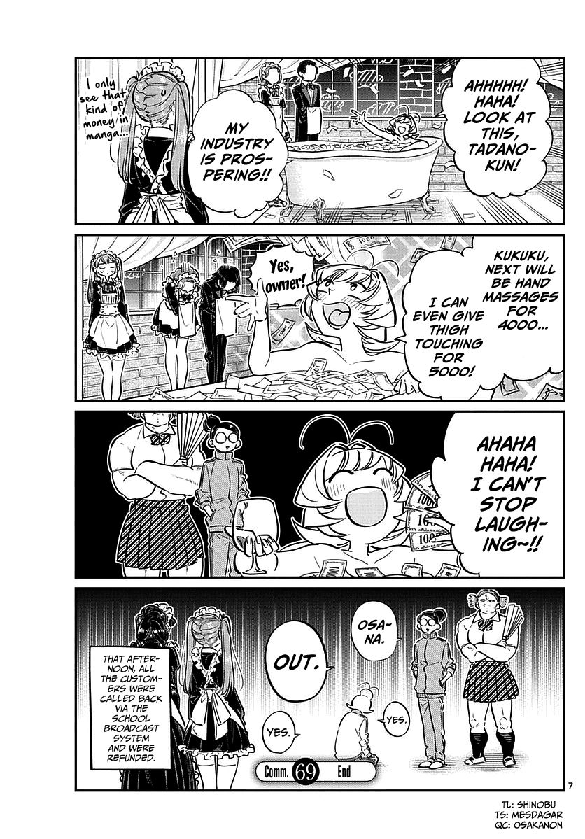 Komi-san wa Komyushou Desu Chapter 69 page 7 - Chapter 69 : Najimi-chan's maid cafe