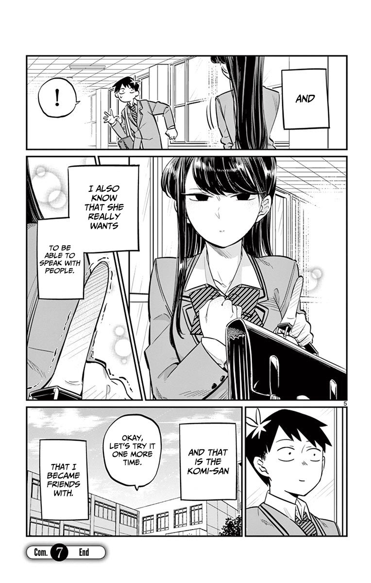 Komi-san wa Komyushou Desu Chapter 7 page 6 - Chapter 7 : One More Time